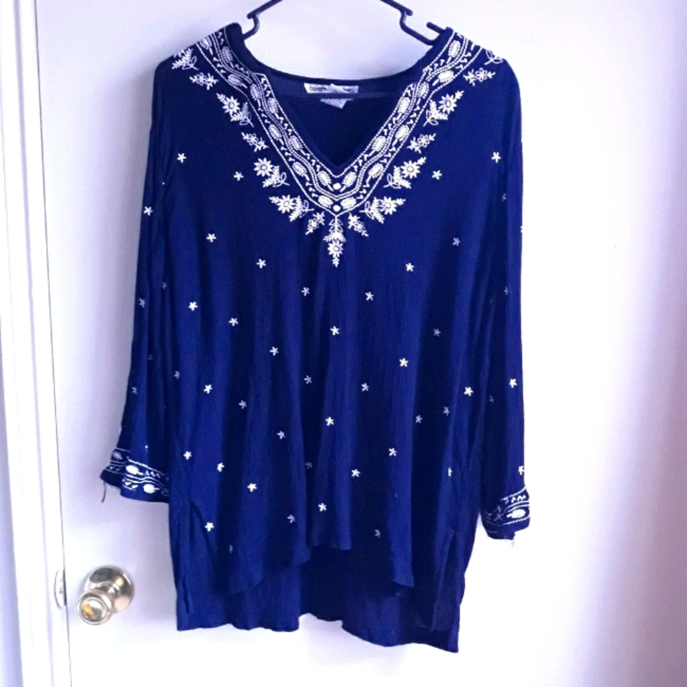 Vintage long sleeve black blouse